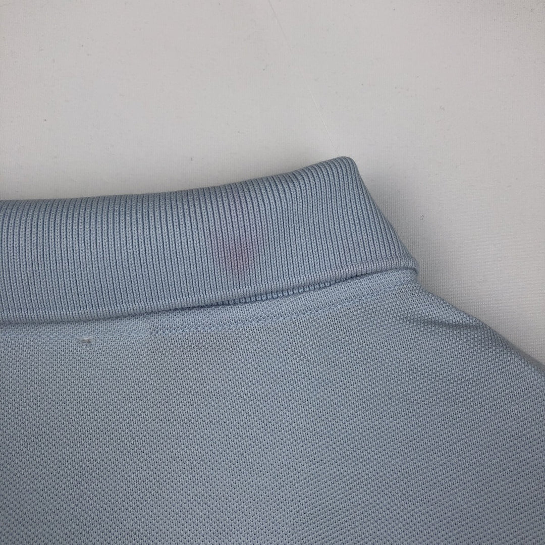Lacoste LACOSTE SLIM FIT short sleeve polo shirt, men's XL size cotton Blue type light blue Vintage Second Hand