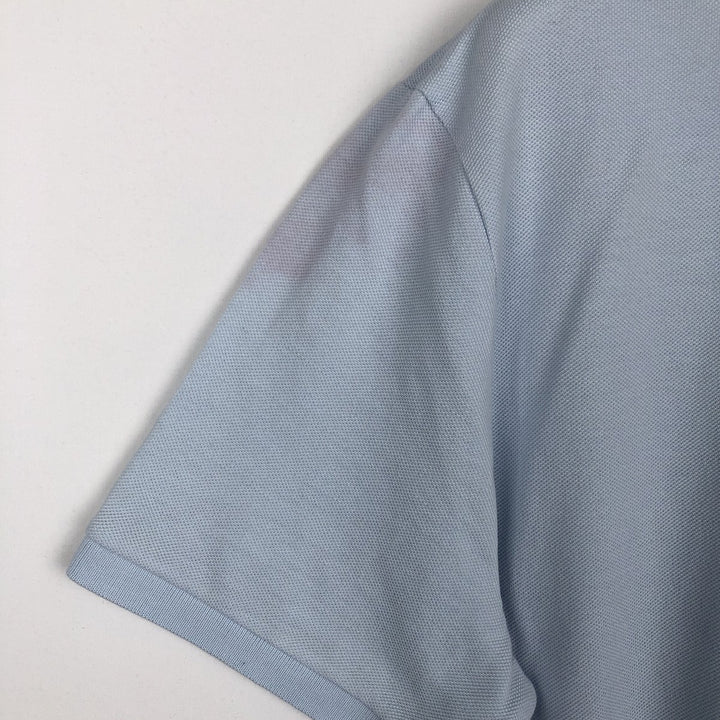 Lacoste LACOSTE SLIM FIT short sleeve polo shirt, men's XL size cotton Blue type light blue Vintage Second Hand
