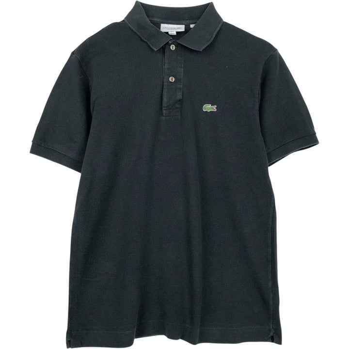 Lacoste CLASSIC FIT Short-Sleeve Polo Shirt, Men's Size S (approx.) cotton black type Vintage Second Hand