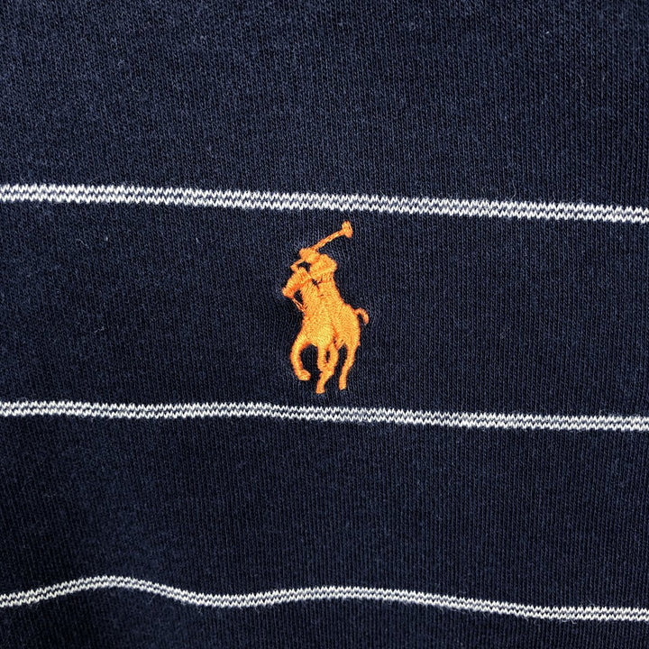 Ralph Lauren POLO by Ralph Lauren short sleeve striped polo shirt, men's size L cotton white type Vintage Second Hand