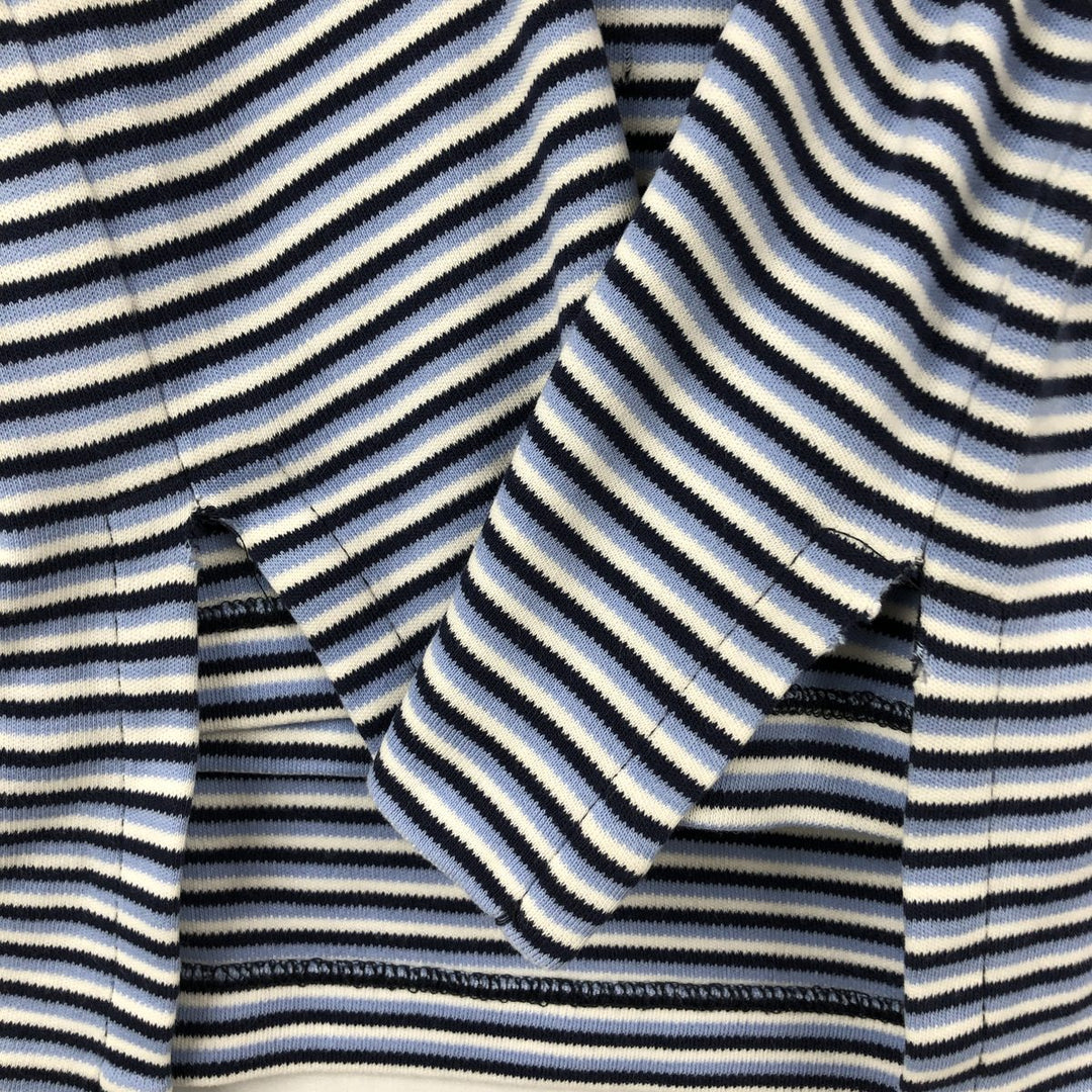 Ralph Lauren POLO by Ralph Lauren Multi-border short sleeve striped polo shirt Men's size L cotton navy blue type Vintage Second Hand