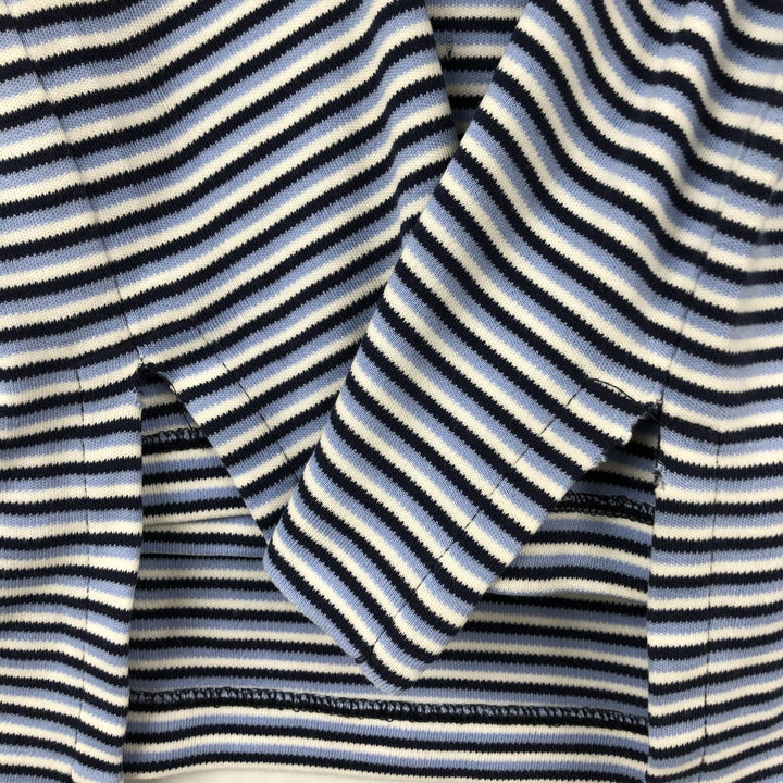 Ralph Lauren POLO by Ralph Lauren Multi-border short sleeve striped polo shirt Men's size L cotton navy blue type Vintage Second Hand
