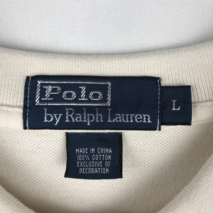 Ralph Lauren POLO by Ralph Lauren short sleeve polo shirt, men's size L cotton black type Vintage Second Hand