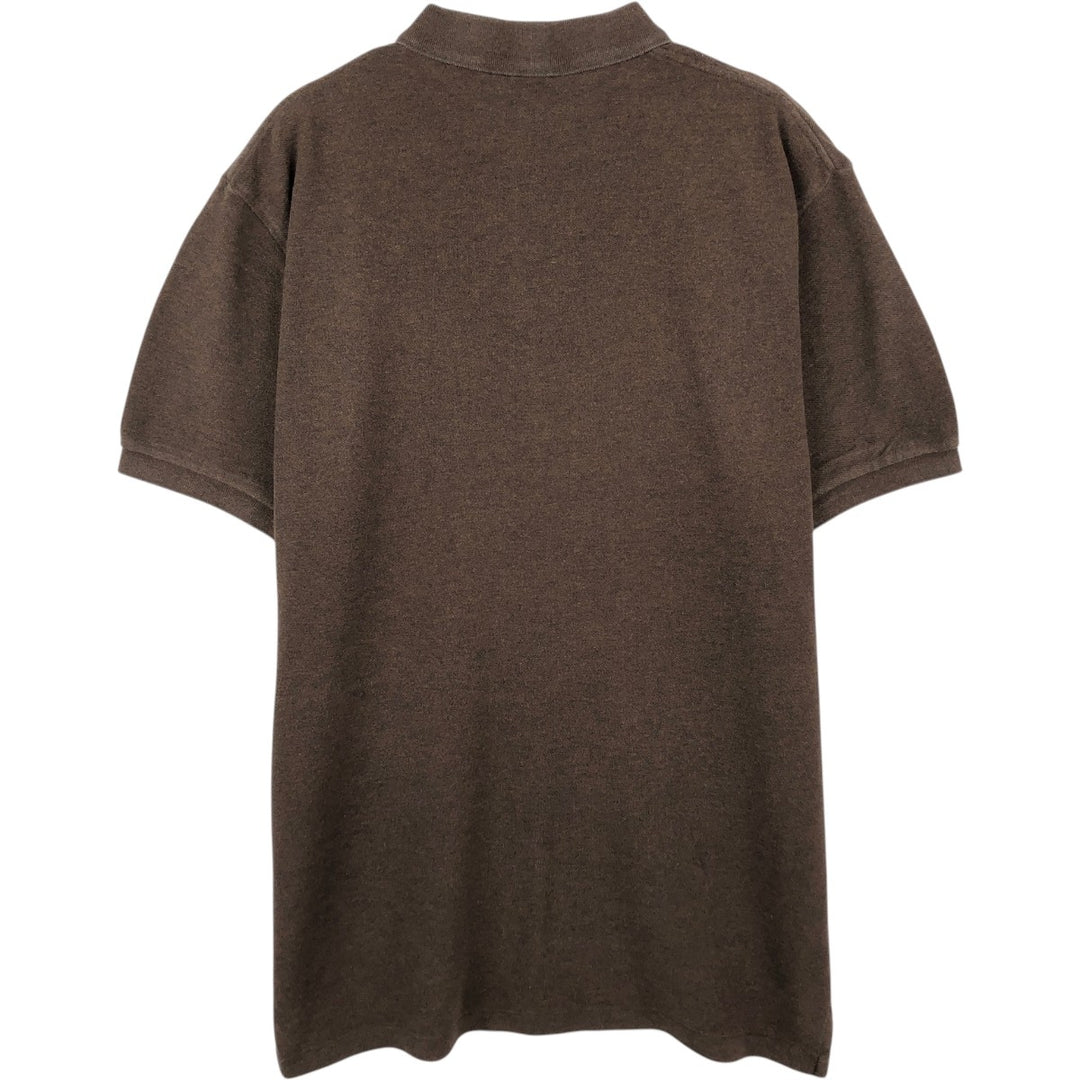 Ralph Lauren POLO by Ralph Lauren short sleeve polo shirt, men's size L cotton brown type Vintage Second Hand