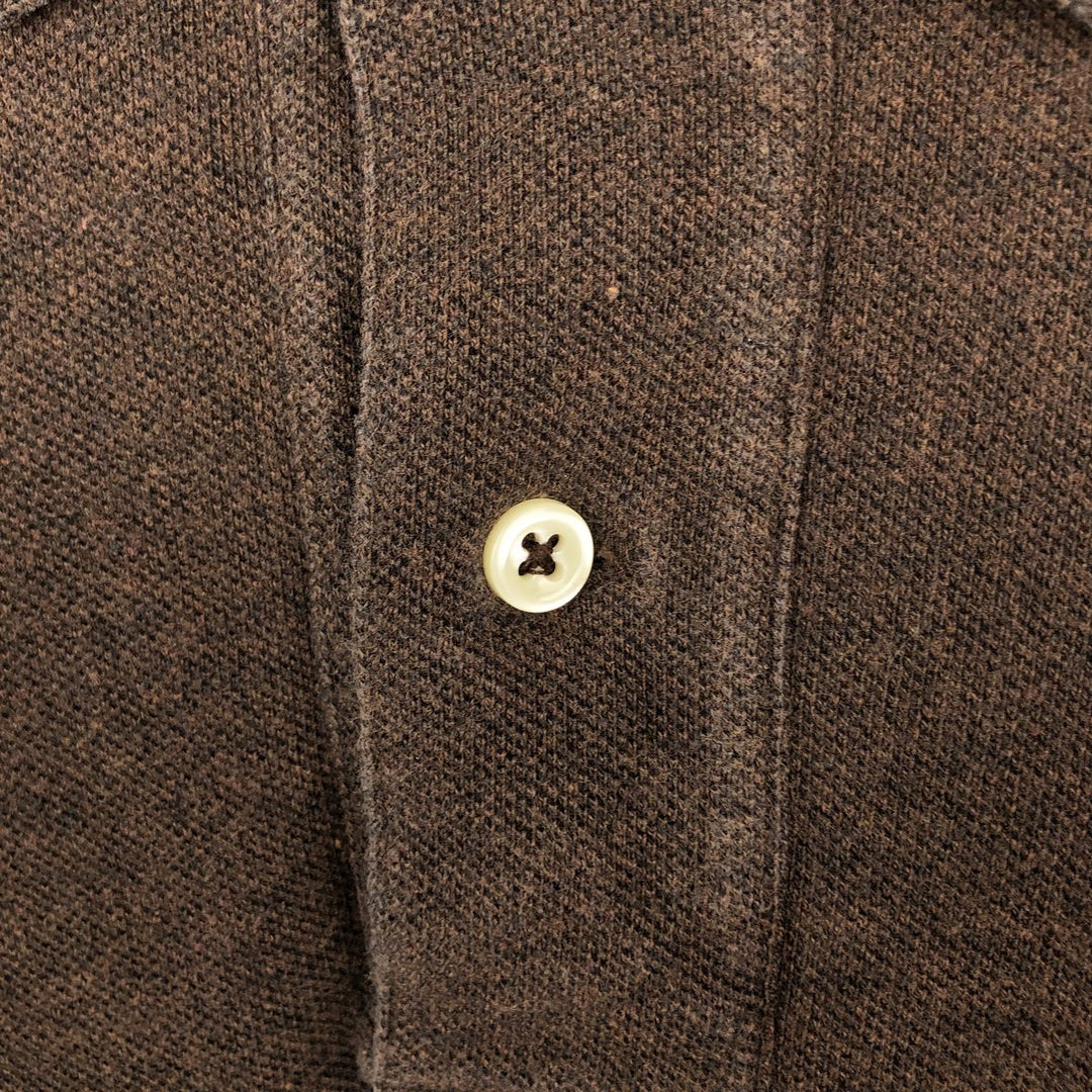 Ralph Lauren POLO by Ralph Lauren short sleeve polo shirt, men's size L cotton brown type Vintage Second Hand