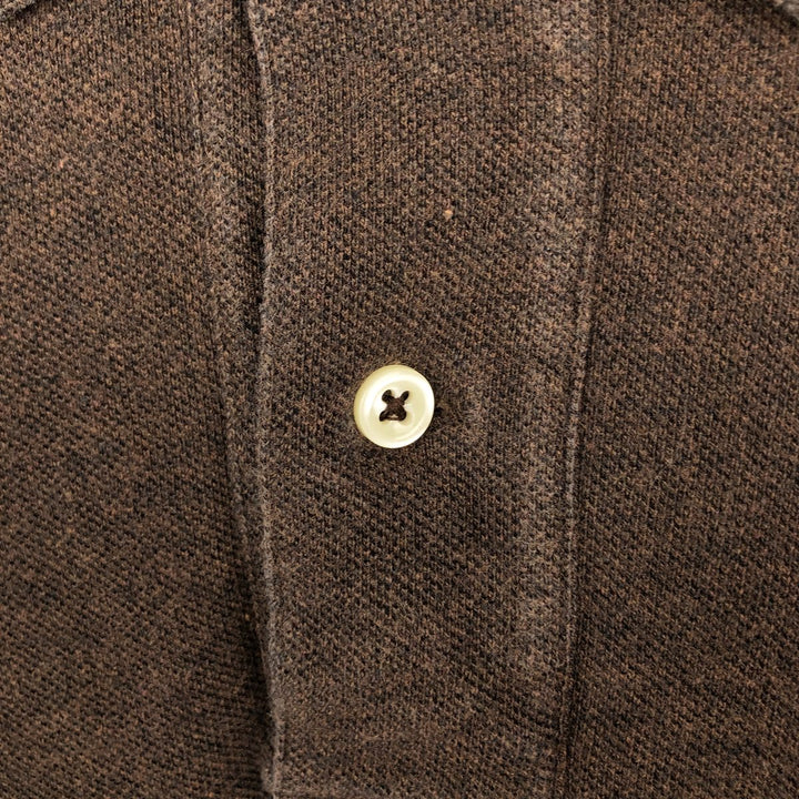 Ralph Lauren POLO by Ralph Lauren short sleeve polo shirt, men's size L cotton brown type Vintage Second Hand