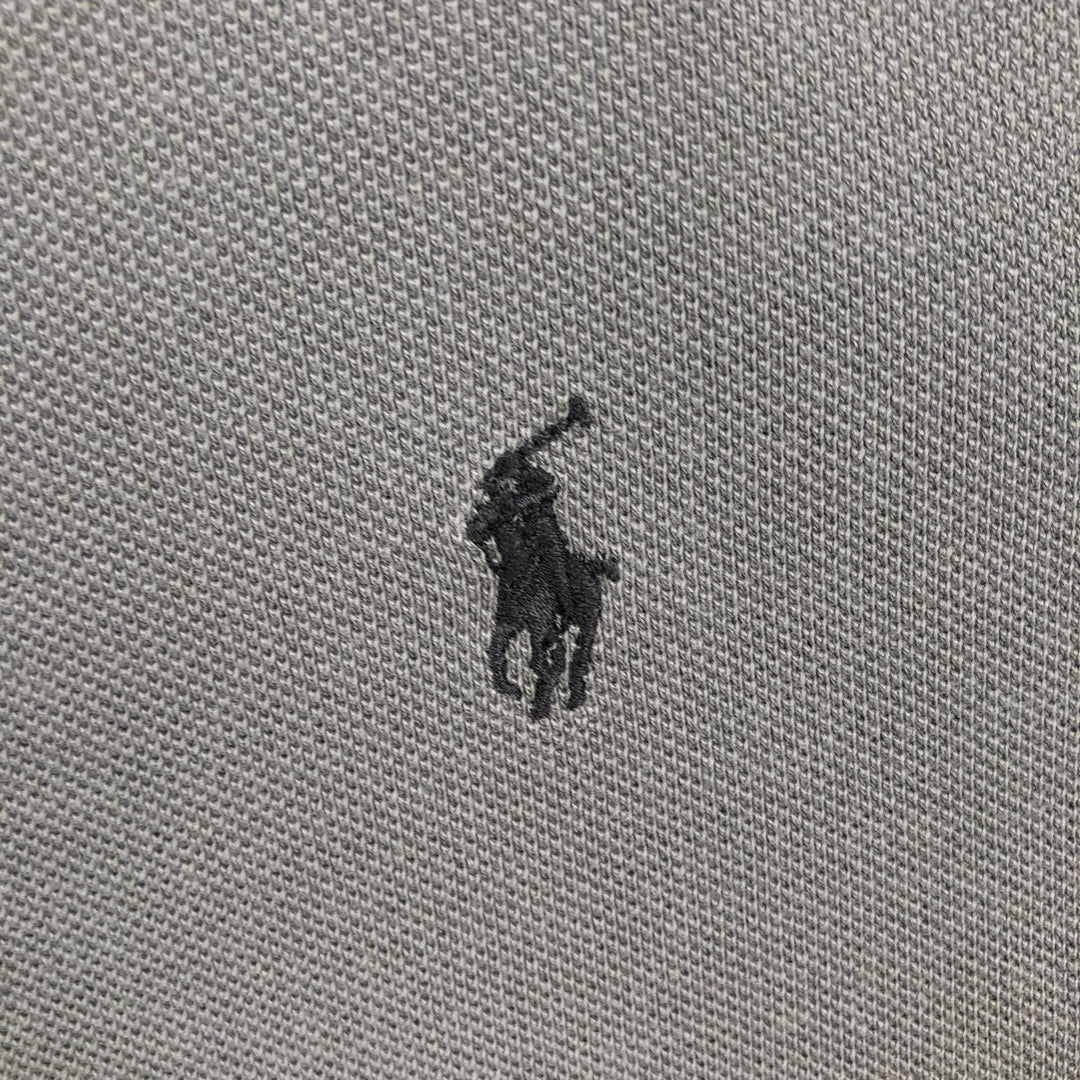 Ralph Lauren POLO by Ralph Lauren short sleeve polo shirt, men's XL size cotton gray type Vintage Second Hand