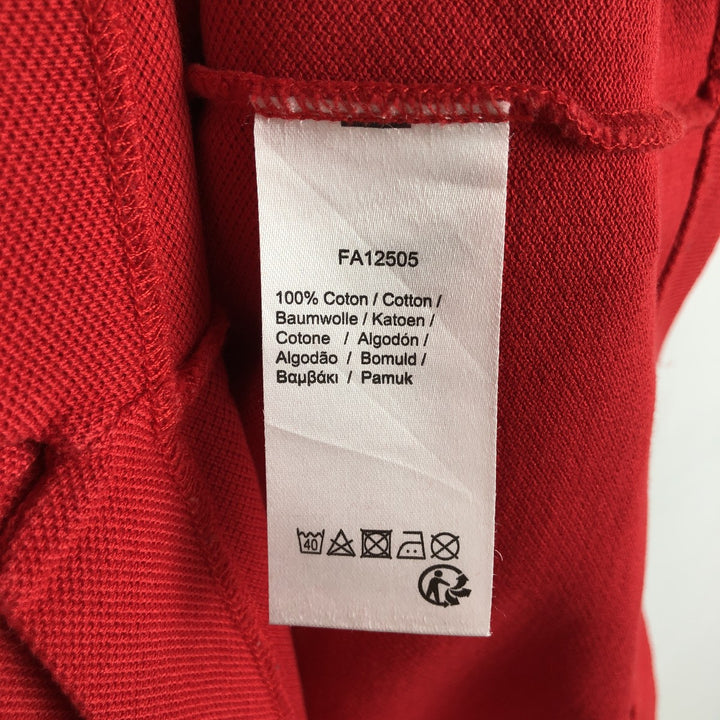 Lacoste Classic Fit short sleeve polo shirt, men's size L cotton red type Vintage Second Hand