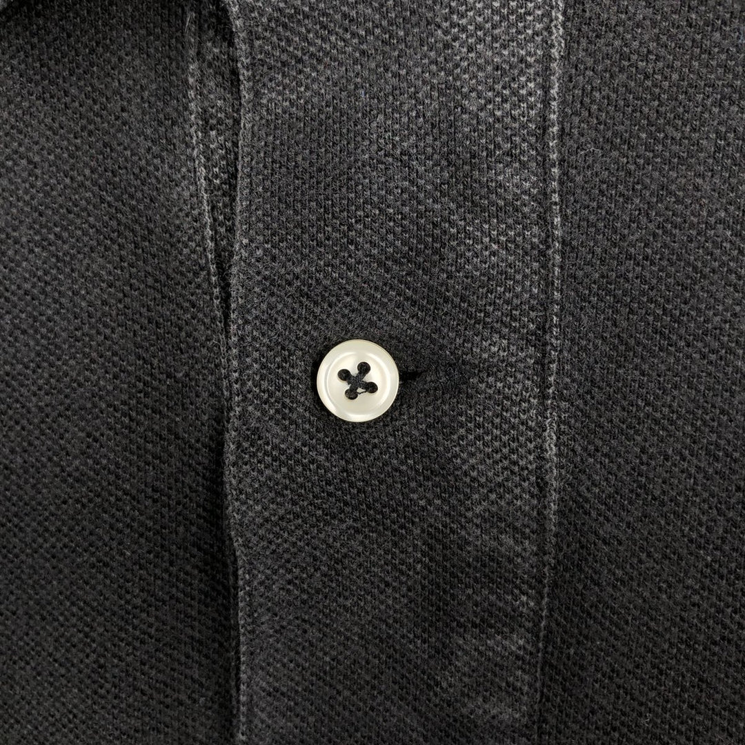 Ralph Lauren POLO by Ralph Lauren short sleeve polo shirt, men's size L cotton black type Vintage Second Hand