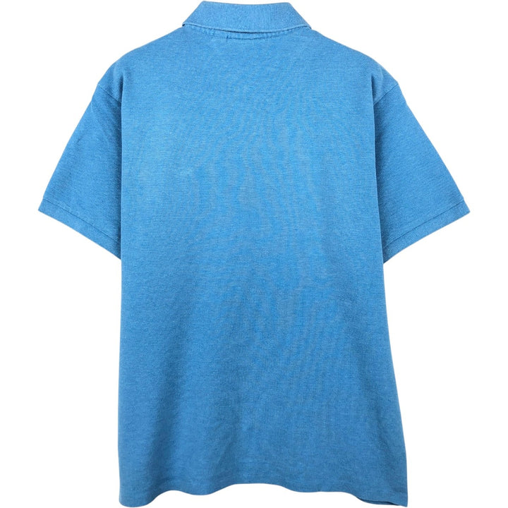 Lacoste Classic Fit short sleeve polo shirt, men's size L cotton Blue type light blue Vintage Second Hand