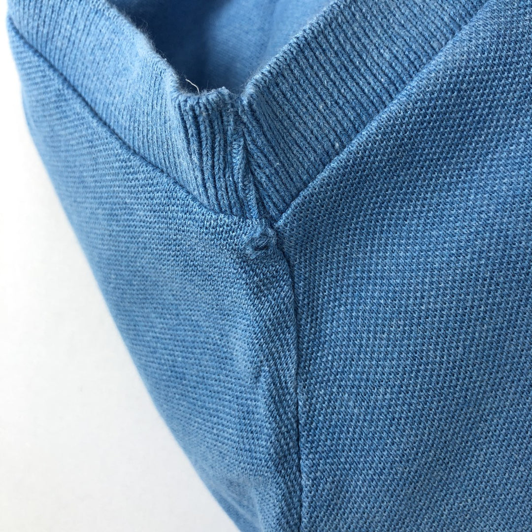 Lacoste Classic Fit short sleeve polo shirt, men's size L cotton Blue type light blue Vintage Second Hand