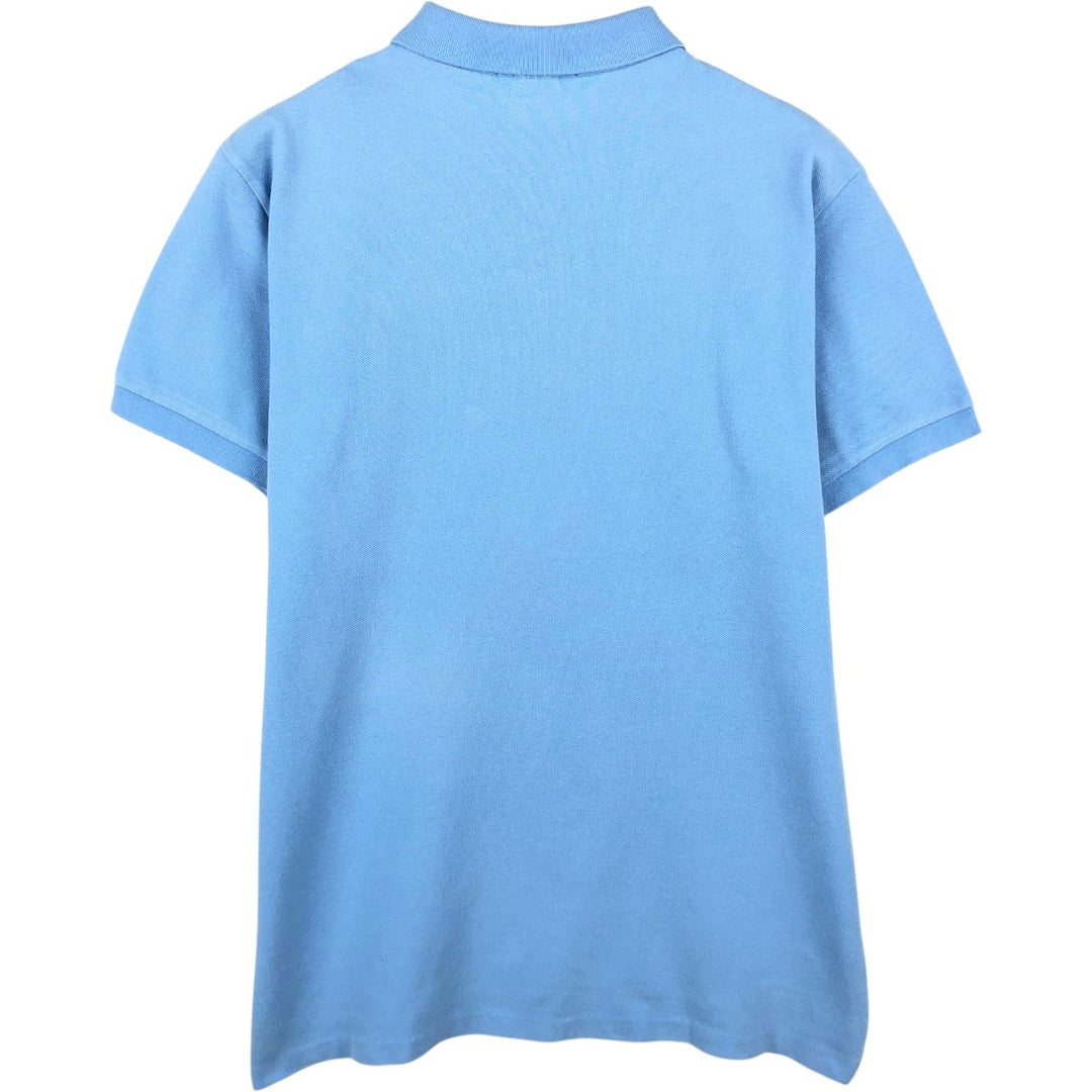 Ralph Lauren POLO by Ralph Lauren CUSTOM FIT short sleeve polo shirt, men's size L cotton Blue type light blue Vintage Second Hand