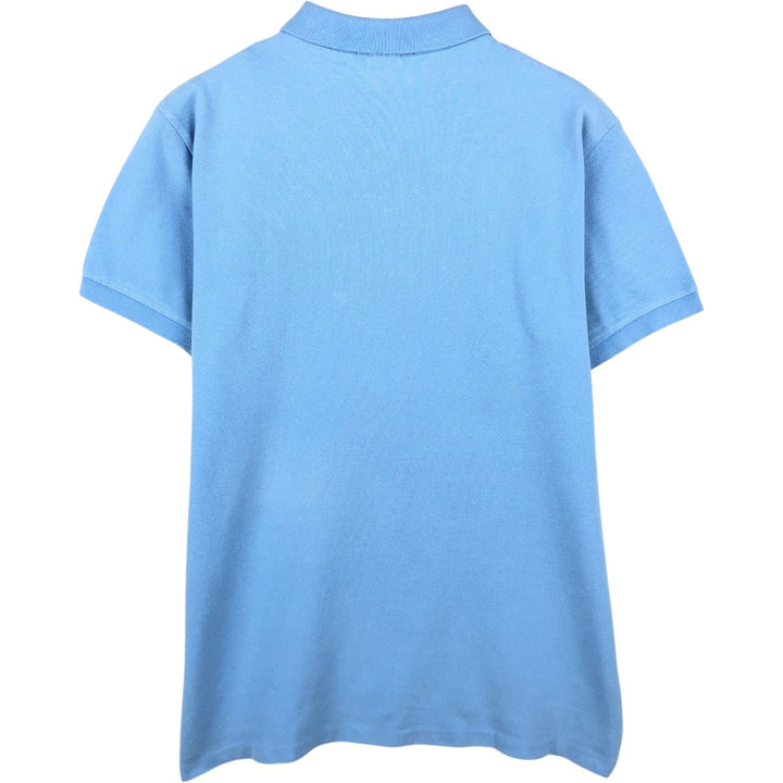 Ralph Lauren POLO by Ralph Lauren CUSTOM FIT short sleeve polo shirt, men's size L cotton Blue type light blue Vintage Second Hand