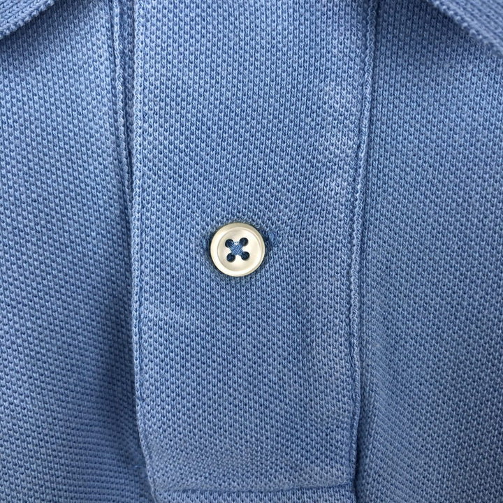 Ralph Lauren POLO by Ralph Lauren CUSTOM FIT short sleeve polo shirt, men's size L cotton Blue type light blue Vintage Second Hand