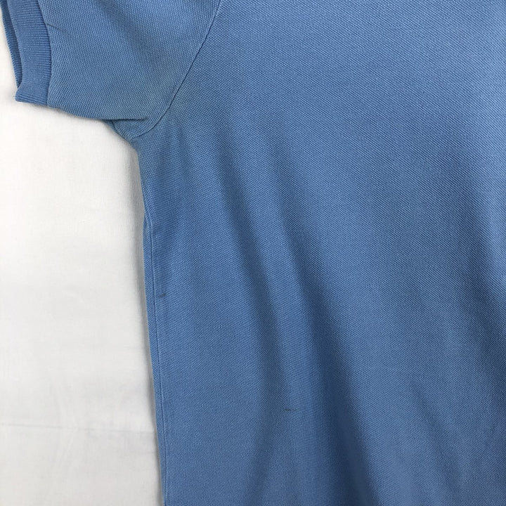 Ralph Lauren POLO by Ralph Lauren CUSTOM FIT short sleeve polo shirt, men's size L cotton Blue type light blue Vintage Second Hand