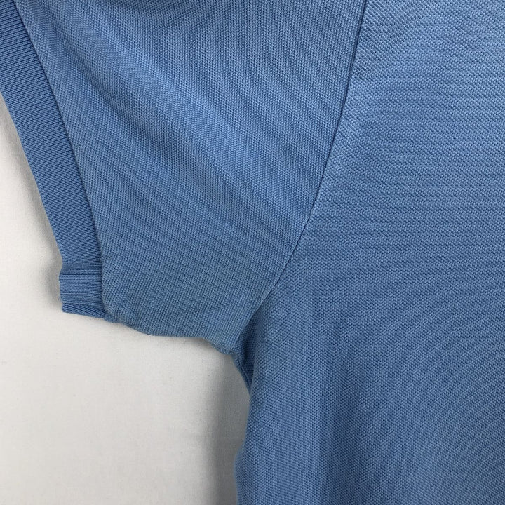 Ralph Lauren POLO by Ralph Lauren CUSTOM FIT short sleeve polo shirt, men's size L cotton Blue type light blue Vintage Second Hand