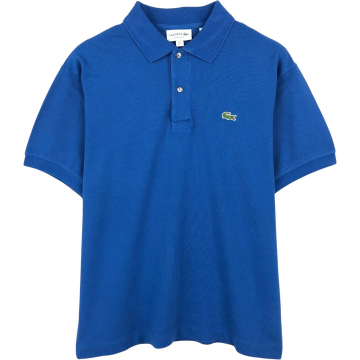 Lacoste Classic Fit short sleeve polo shirt size 5, men's size L cotton blue type Vintage Second Hand