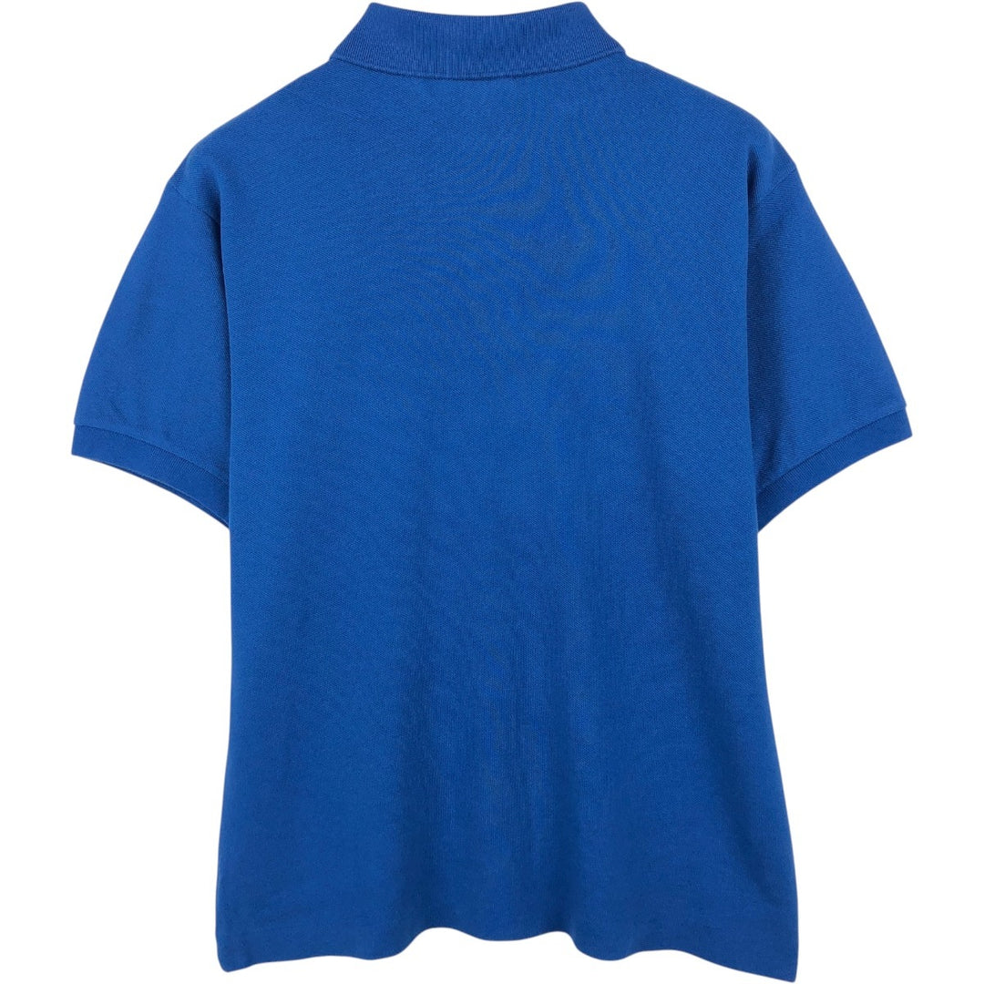 Lacoste Classic Fit short sleeve polo shirt size 5, men's size L cotton blue type Vintage Second Hand
