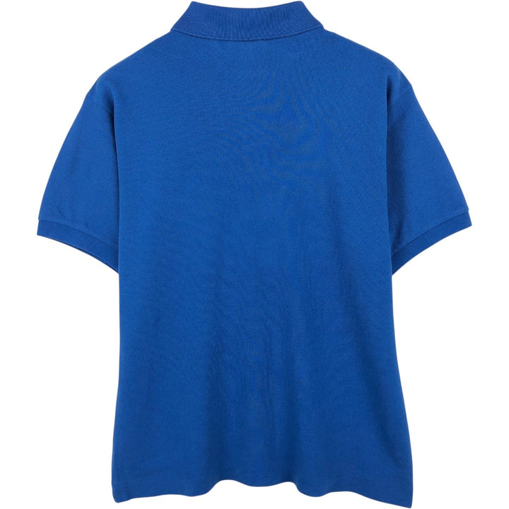 Lacoste Classic Fit short sleeve polo shirt size 5, men's size L cotton blue type Vintage Second Hand