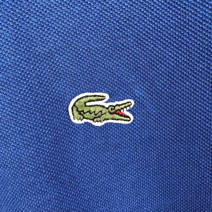 Lacoste Classic Fit short sleeve polo shirt size 5, men's size L cotton blue type Vintage Second Hand