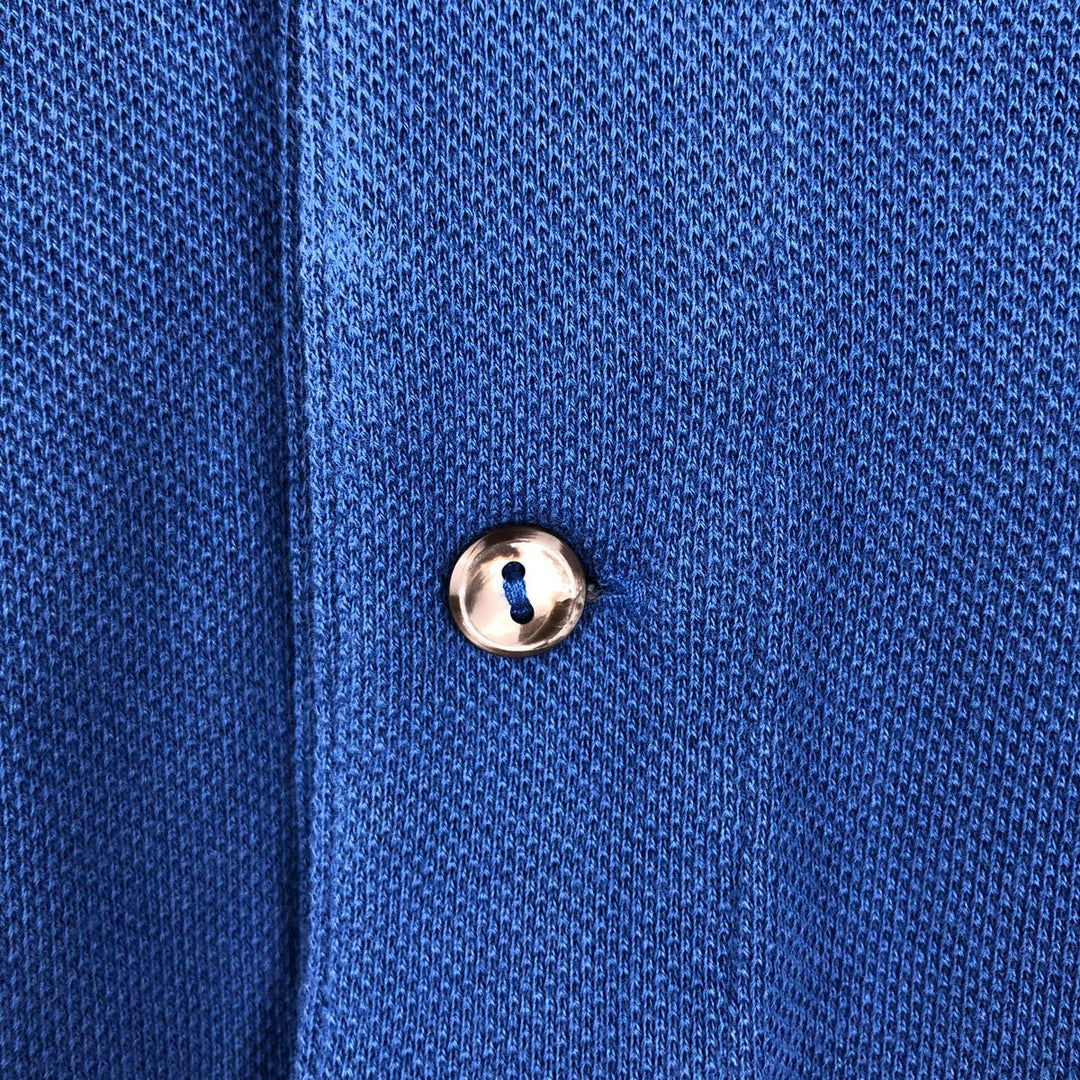 Lacoste Classic Fit short sleeve polo shirt size 5, men's size L cotton blue type Vintage Second Hand