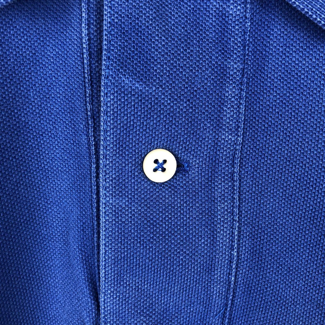 Ralph Lauren POLO by Ralph Lauren short sleeve polo shirt, men's size L cotton blue type Vintage Second Hand
