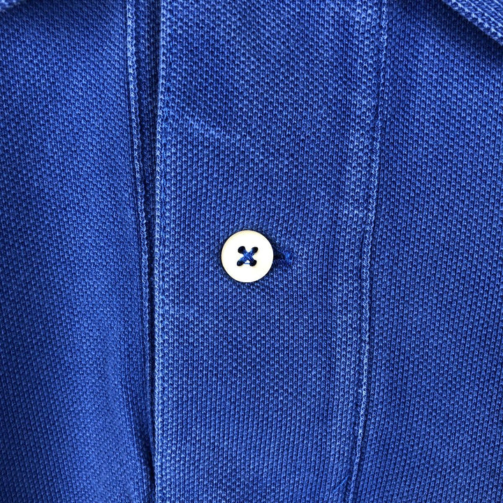Ralph Lauren POLO by Ralph Lauren short sleeve polo shirt, men's size L cotton blue type Vintage Second Hand