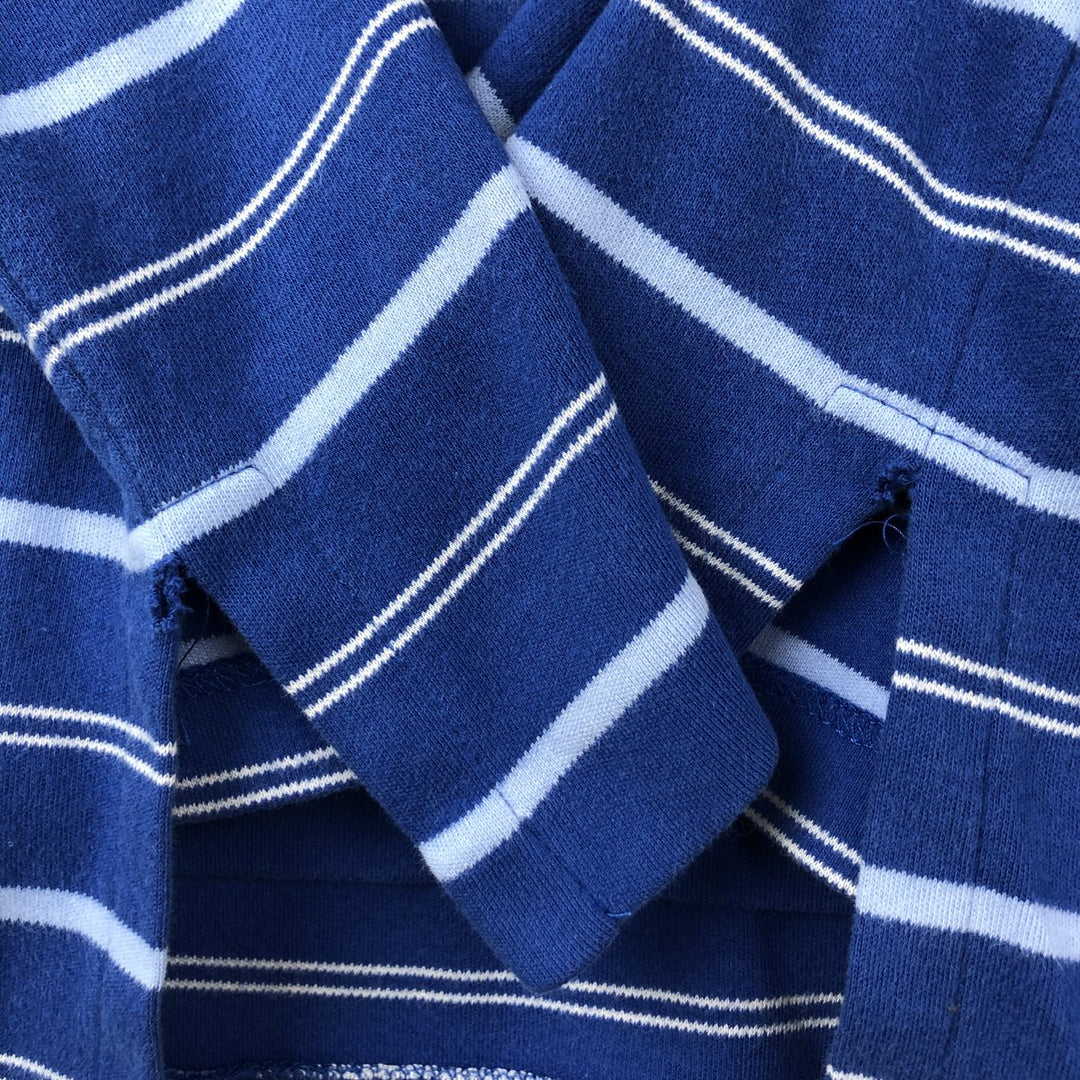 Ralph Lauren POLO by Ralph Lauren Multi-border short sleeve striped polo shirt Men's XL size cotton blue type Vintage Second Hand