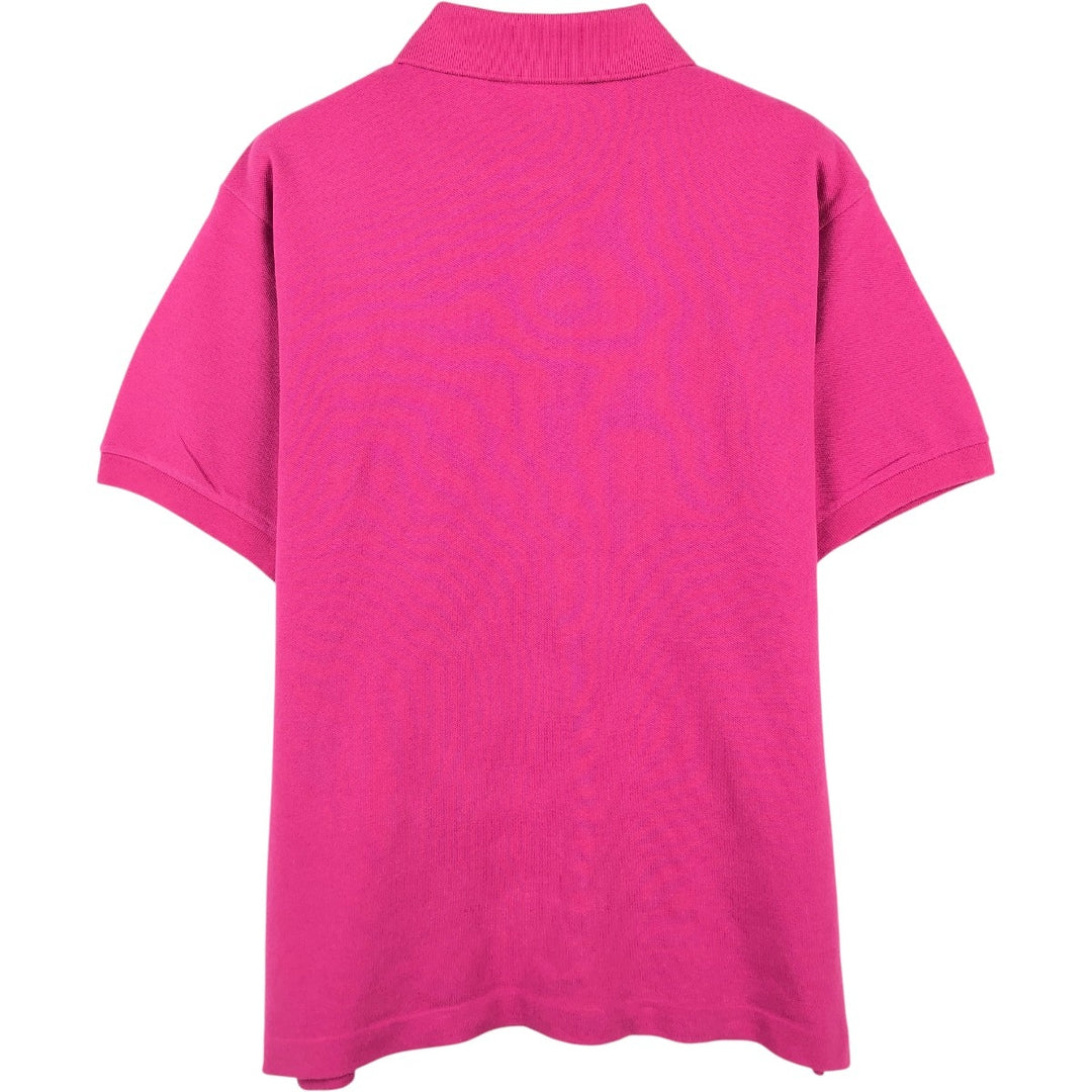Lacoste Classic Fit short sleeve polo shirt, men's size M cotton pink type Vintage Second Hand