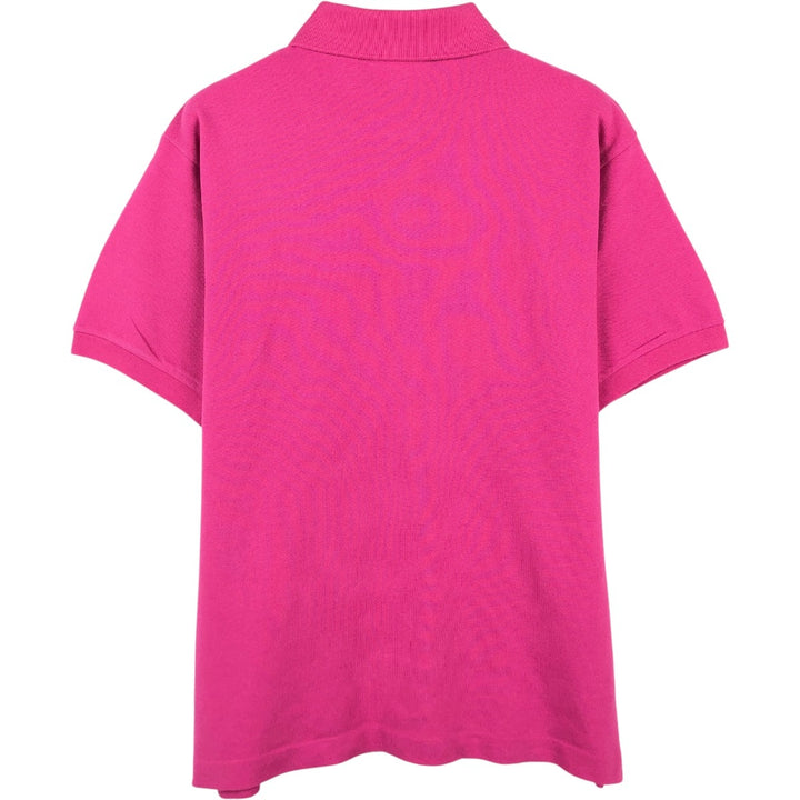 Lacoste Classic Fit short sleeve polo shirt, men's size M cotton pink type Vintage Second Hand