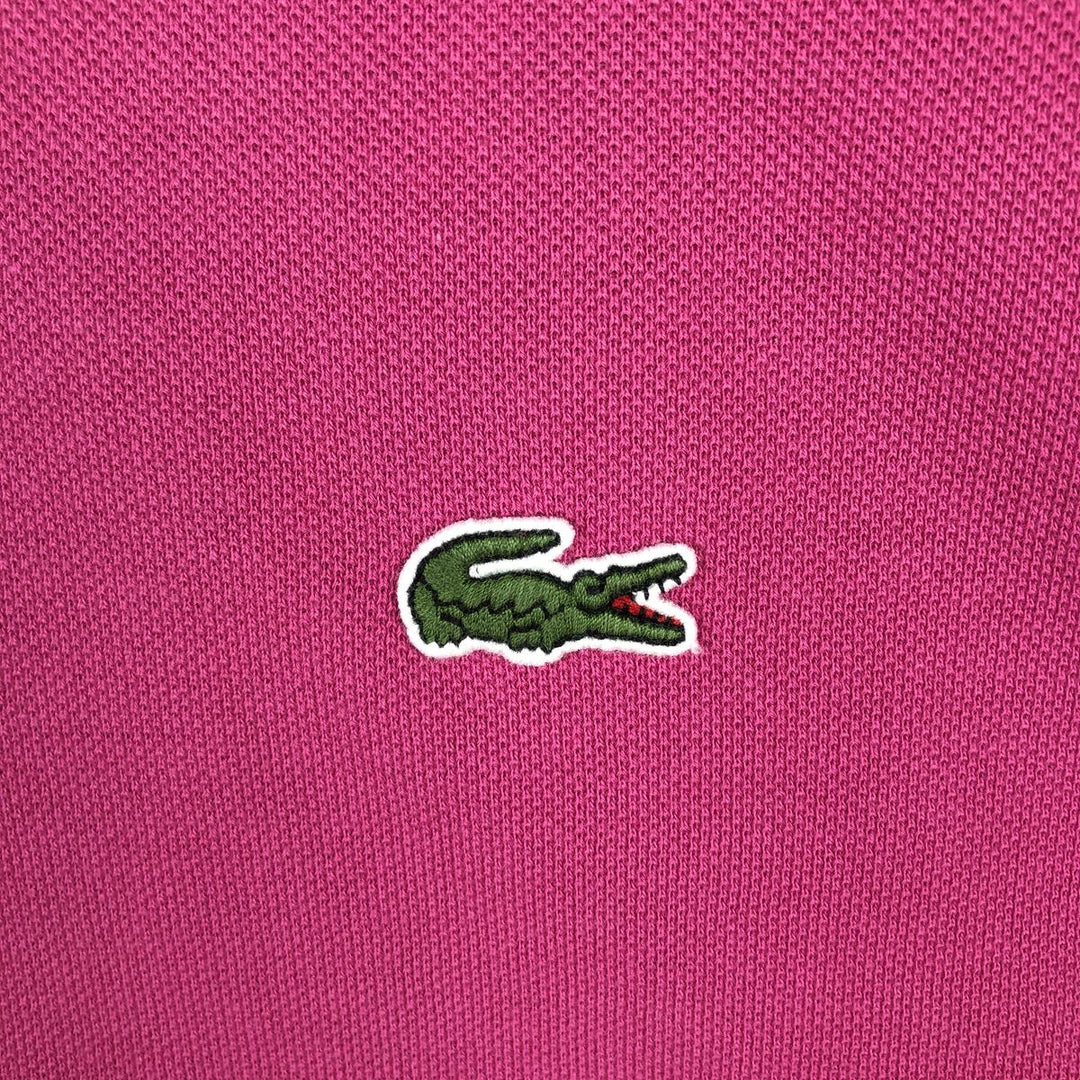 Lacoste Classic Fit short sleeve polo shirt, men's size M cotton pink type Vintage Second Hand