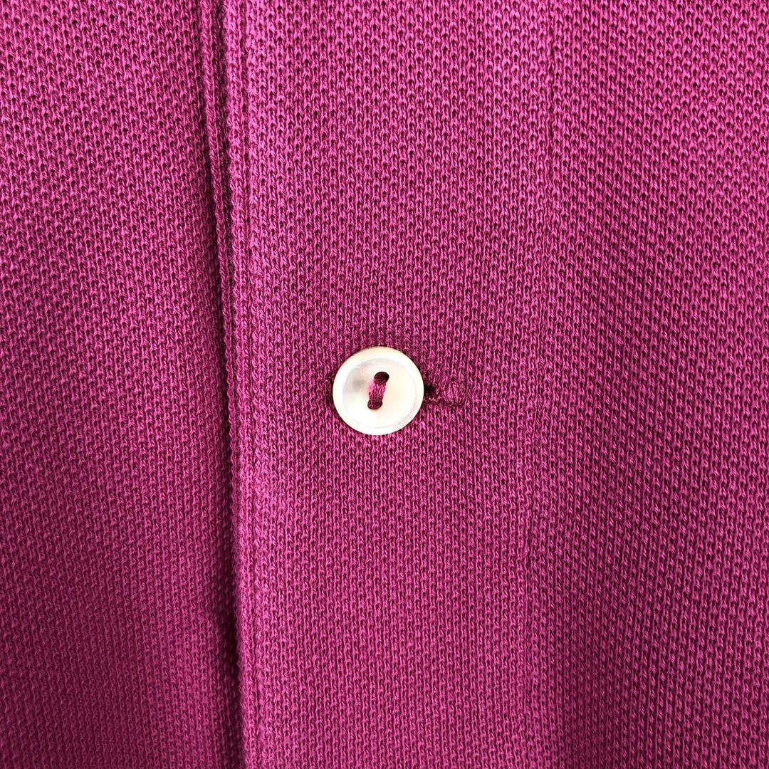 Lacoste Classic Fit short sleeve polo shirt, men's size M cotton pink type Vintage Second Hand