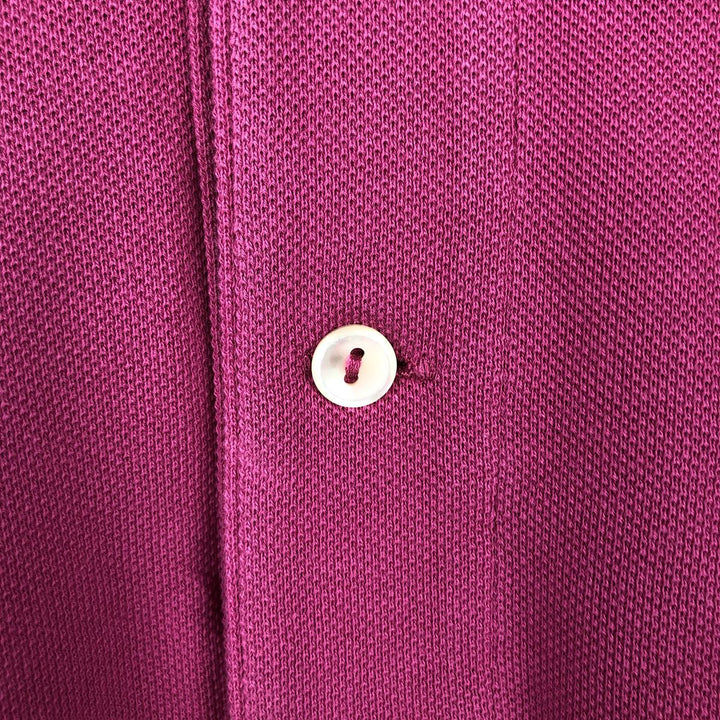 Lacoste Classic Fit short sleeve polo shirt, men's size M cotton pink type Vintage Second Hand