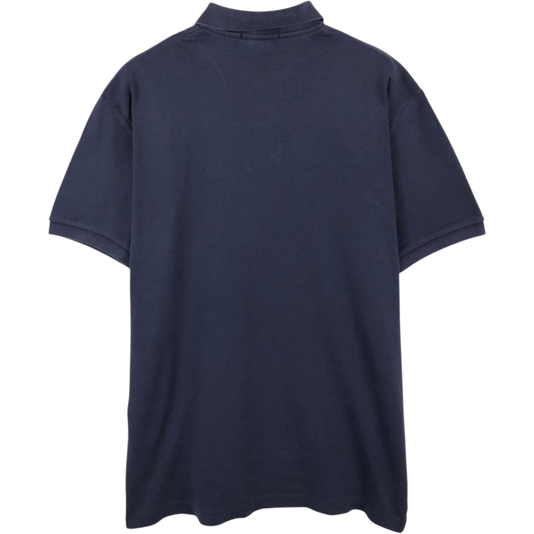 Ralph Lauren POLO by Ralph Lauren short sleeve polo shirt, men's size L cotton navy blue type Vintage Second Hand