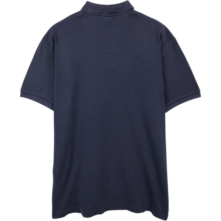 Ralph Lauren POLO by Ralph Lauren short sleeve polo shirt, men's size L cotton navy blue type Vintage Second Hand