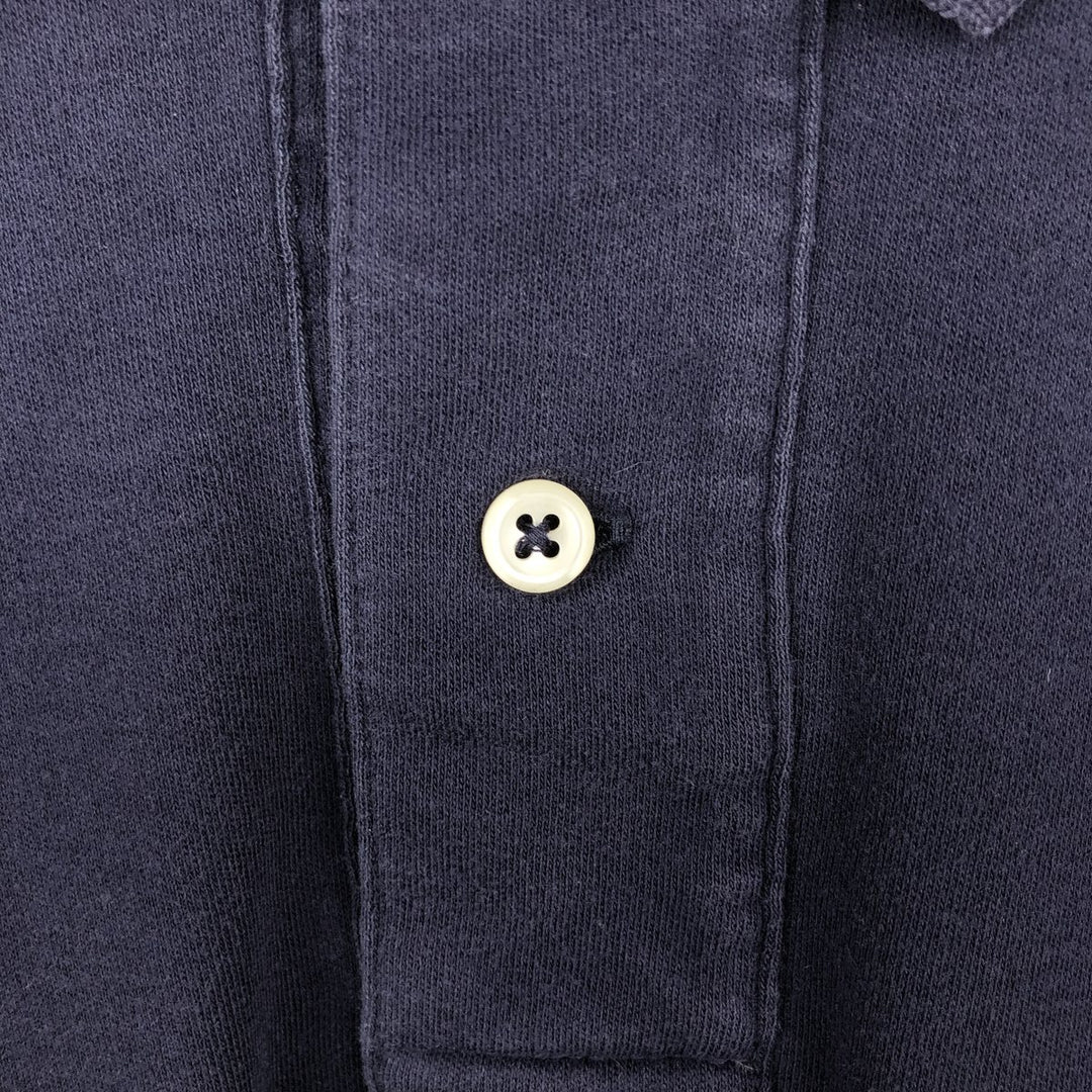 Ralph Lauren POLO by Ralph Lauren short sleeve polo shirt, men's size L cotton navy blue type Vintage Second Hand
