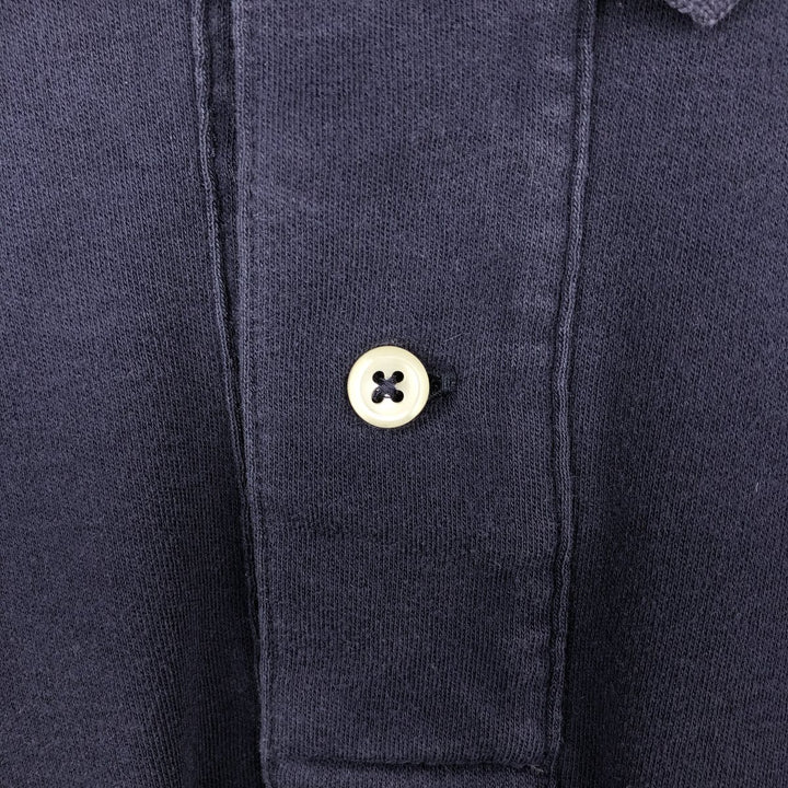 Ralph Lauren POLO by Ralph Lauren short sleeve polo shirt, men's size L cotton navy blue type Vintage Second Hand