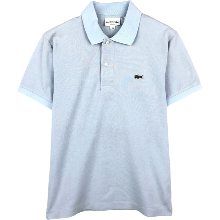 Lacoste CLASSIC FIT Short-Sleeve Polo Shirt, Men's Size S (approx.) cotton Blue type light blue Vintage Second Hand