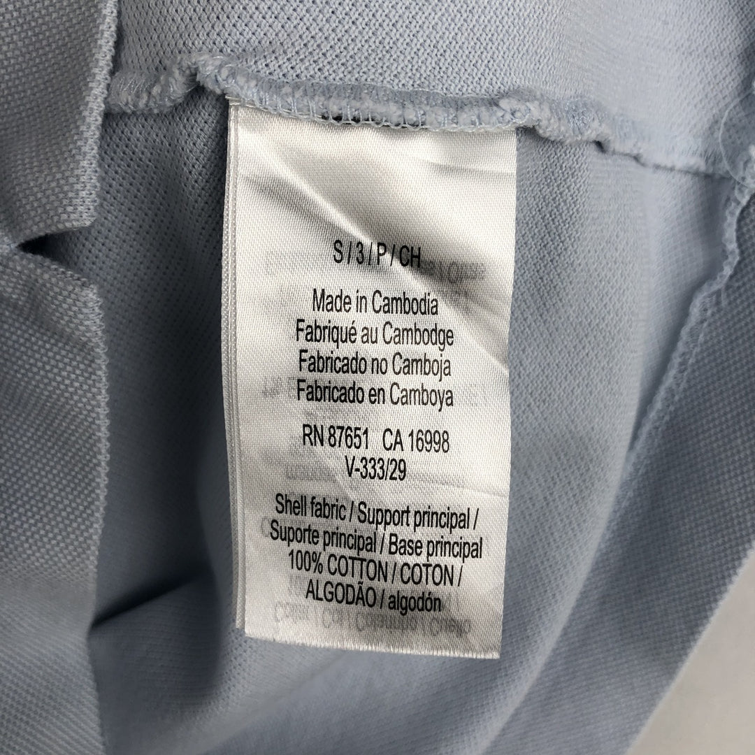Lacoste CLASSIC FIT Short-Sleeve Polo Shirt, Men's Size S (approx.) cotton Blue type light blue Vintage Second Hand