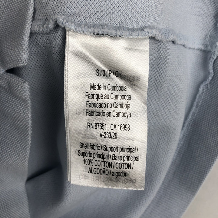 Lacoste CLASSIC FIT Short-Sleeve Polo Shirt, Men's Size S (approx.) cotton Blue type light blue Vintage Second Hand