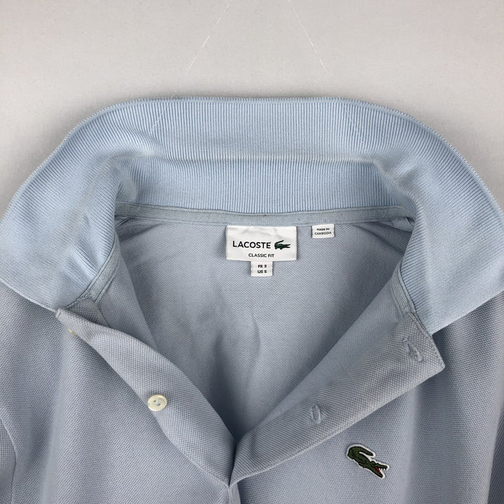 Lacoste CLASSIC FIT Short-Sleeve Polo Shirt, Men's Size S (approx.) cotton Blue type light blue Vintage Second Hand