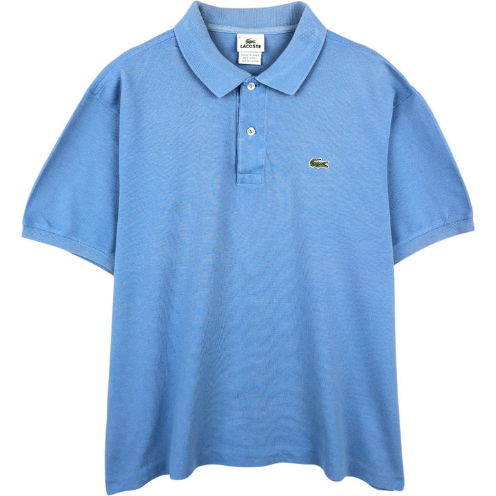 Lacoste LACOSTE French design short sleeve polo shirt size 6 men's XL equivalent cotton Blue type light blue Vintage Second Hand