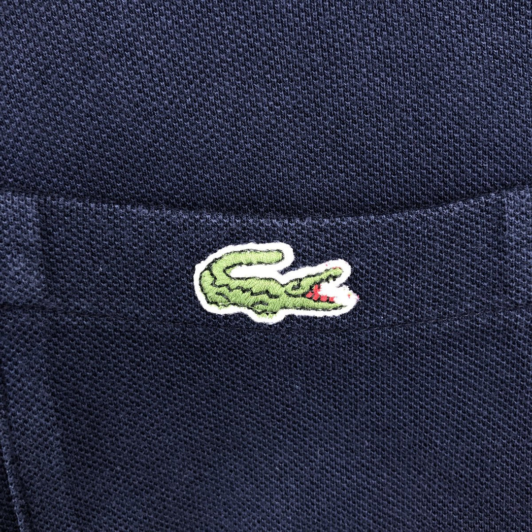Lacoste LACOSTE French design short sleeve polo shirt men's size L cotton navy blue type Vintage Second Hand