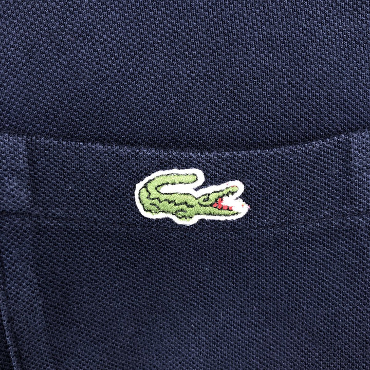 Lacoste LACOSTE French design short sleeve polo shirt men's size L cotton navy blue type Vintage Second Hand