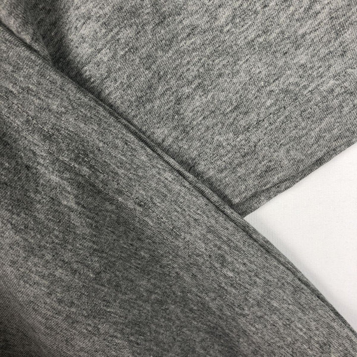 LLBean Henley Neck Short-Sleeve T-Shirt, Men's Size M (approx.) cotton gray type Vintage Second Hand