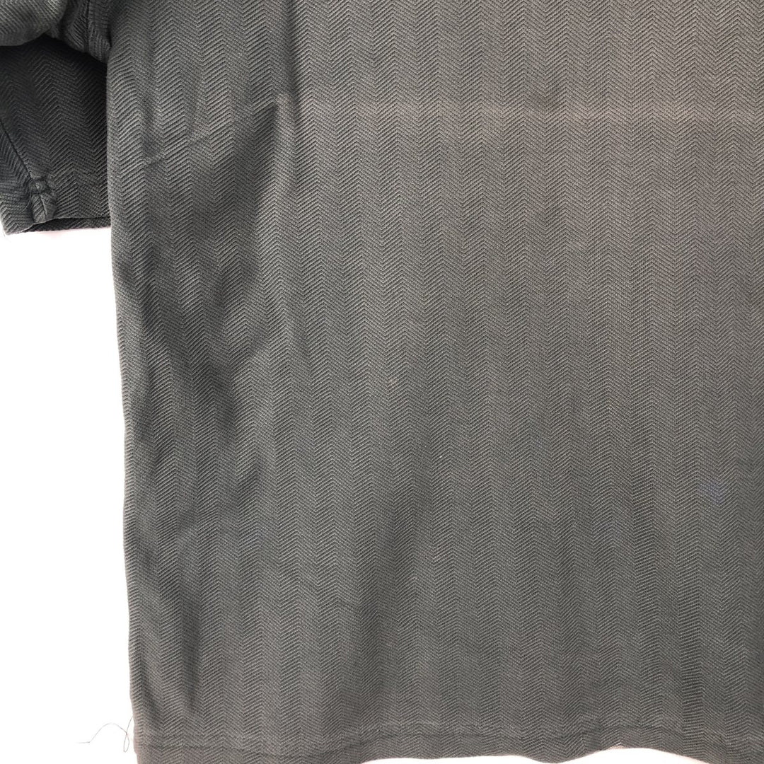 Carhartt Henley neck herringbone short-sleeved T-shirt, men's size XL. unclear Khaki type sage green Vintage Second Hand