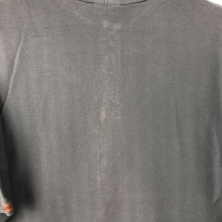 Carhartt Henley neck herringbone short-sleeved T-shirt, men's size XL. unclear Khaki type sage green Vintage Second Hand