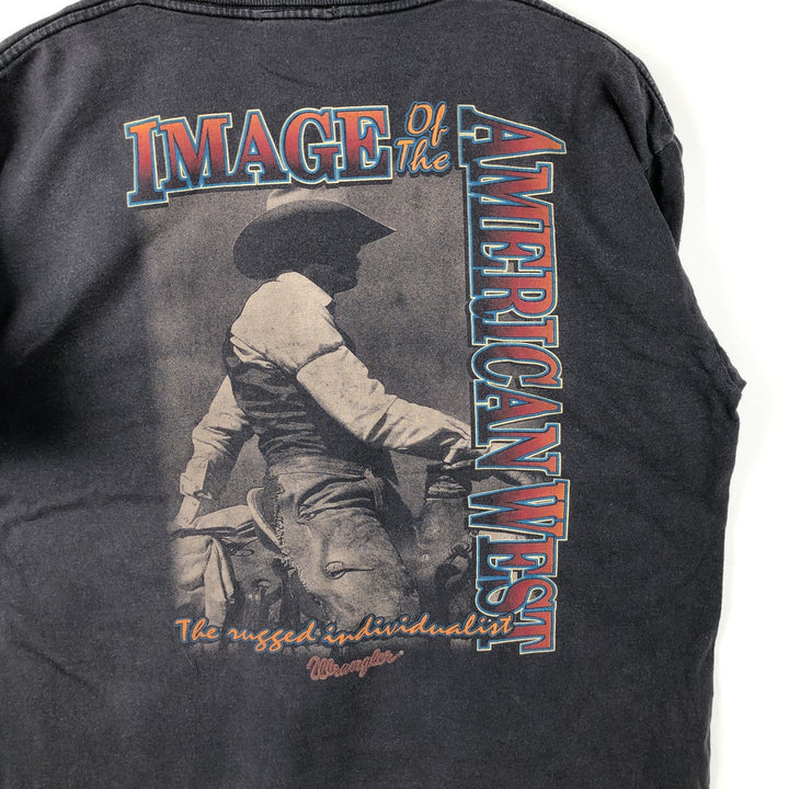 Wrangler Short-Sleeve T-Shirt, Men's Size XL unclear Charcoal Vintage Second Hand