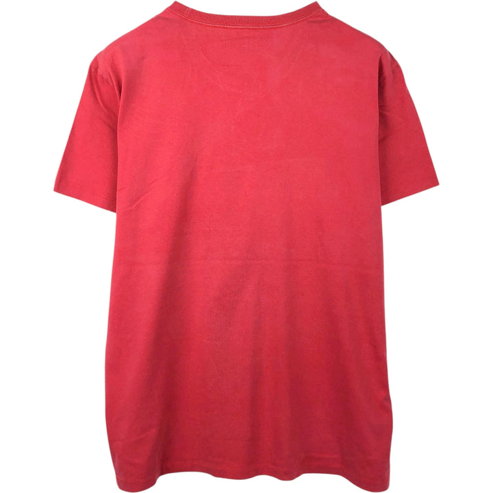 Ralph Lauren POLO JEANS COMPANY Short Sleeve Printed T-Shirt Men's XL cotton red type reddish brown Vintage Second Hand