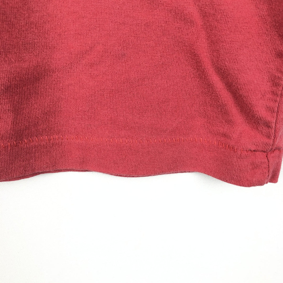 Ralph Lauren POLO JEANS COMPANY Short Sleeve Printed T-Shirt Men's XL cotton red type reddish brown Vintage Second Hand